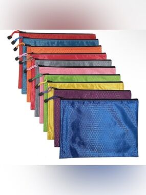Waterproof Zipper File Bags
A4 Size Oxford Office Filing
Documents Storage